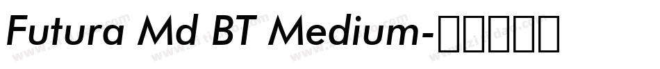 Futura Md BT Medium字体转换